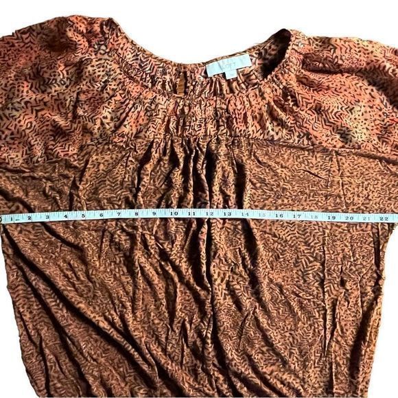 Womens Loft summer shirt with elastic waist, size large - Picture 3 of 7
